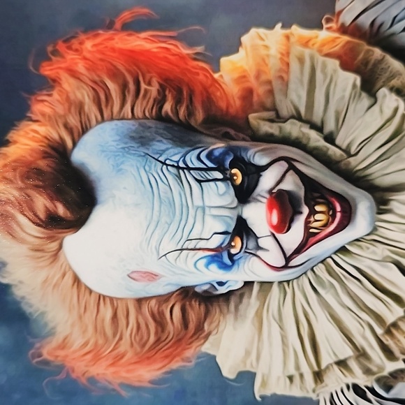 4x6 Pennywise The Clown‎ IT Scary Fantasy Wall Art Watercolor Oil Painting Print - Picture 4 of 6